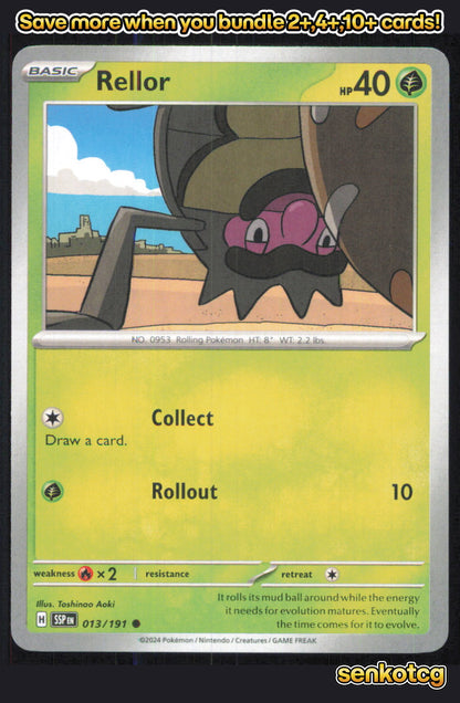 🎴 Rellor 013/191 Common Surging Sparks NM 🎨 Aoki