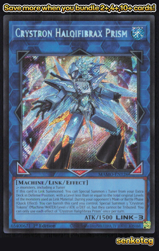 🎴 Crystron Halqifibrax Prism MAMO-EN126 Secret Rare