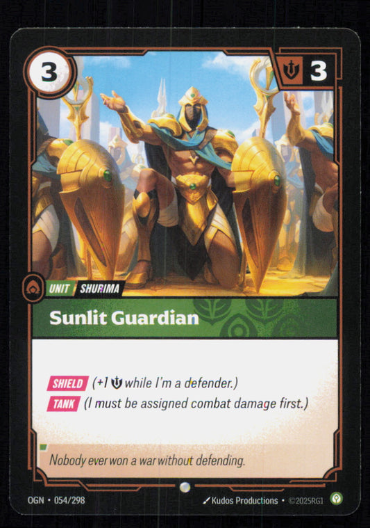 🎴 Sunlit Guardian 054/298 Common OGN Origins NM