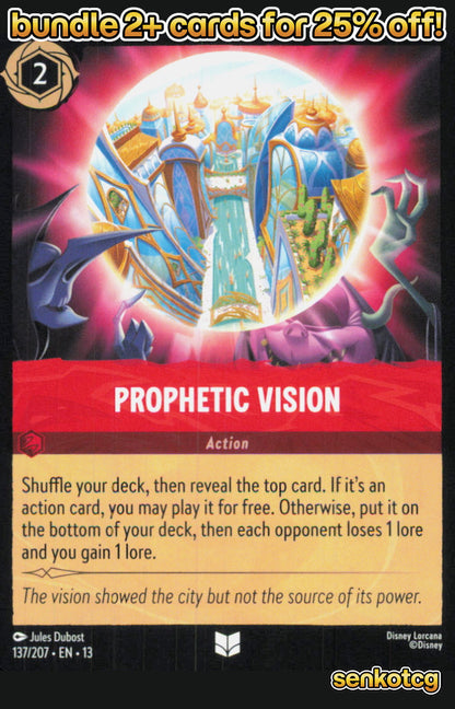 🎴 Prophetic Vision 137/204 Uncommon Attack of the Vine! NM