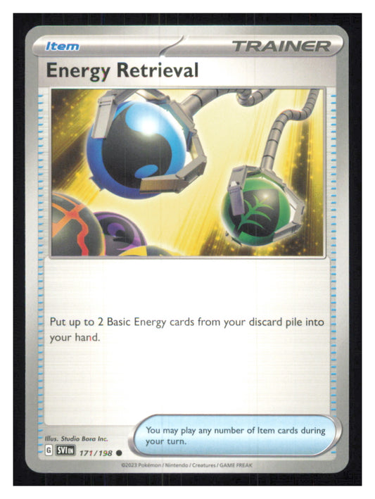 🎴 Energy Retrieval 171/198 Common Scarlet & Violet NM