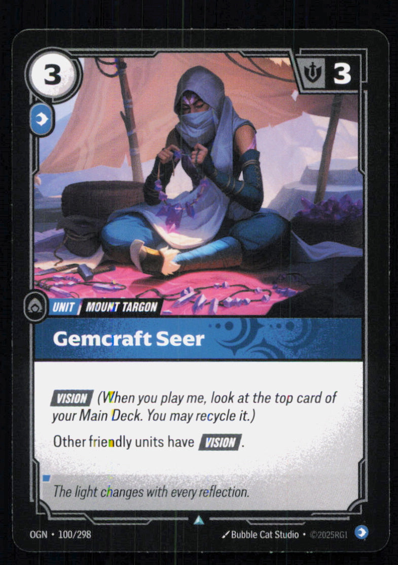 🎴 Gemcraft Seer 100/298 Uncommon OGN Origins NM