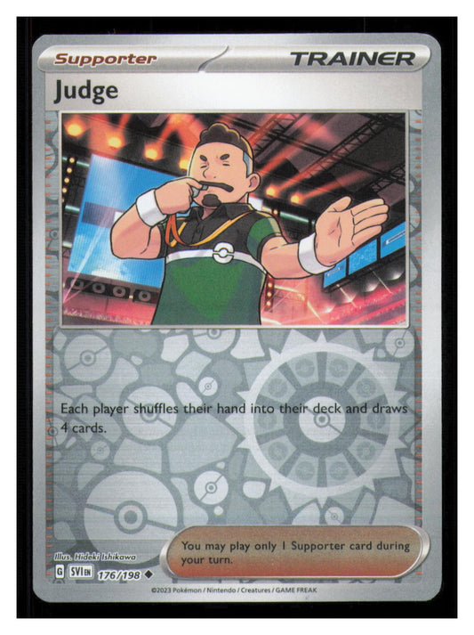 🎴 Judge 176/198 Reverse Holo Scarlet & Violet Pokemon NM
