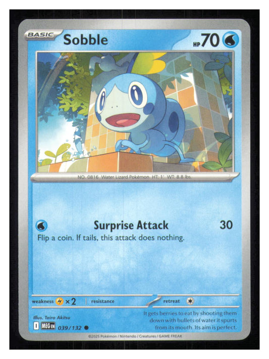 🎴 Sobble 039/132 Common Mega Evolution NM