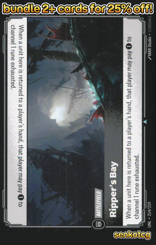 🎴 Ripper's Bay 214/219 Uncommon Unleashed NM