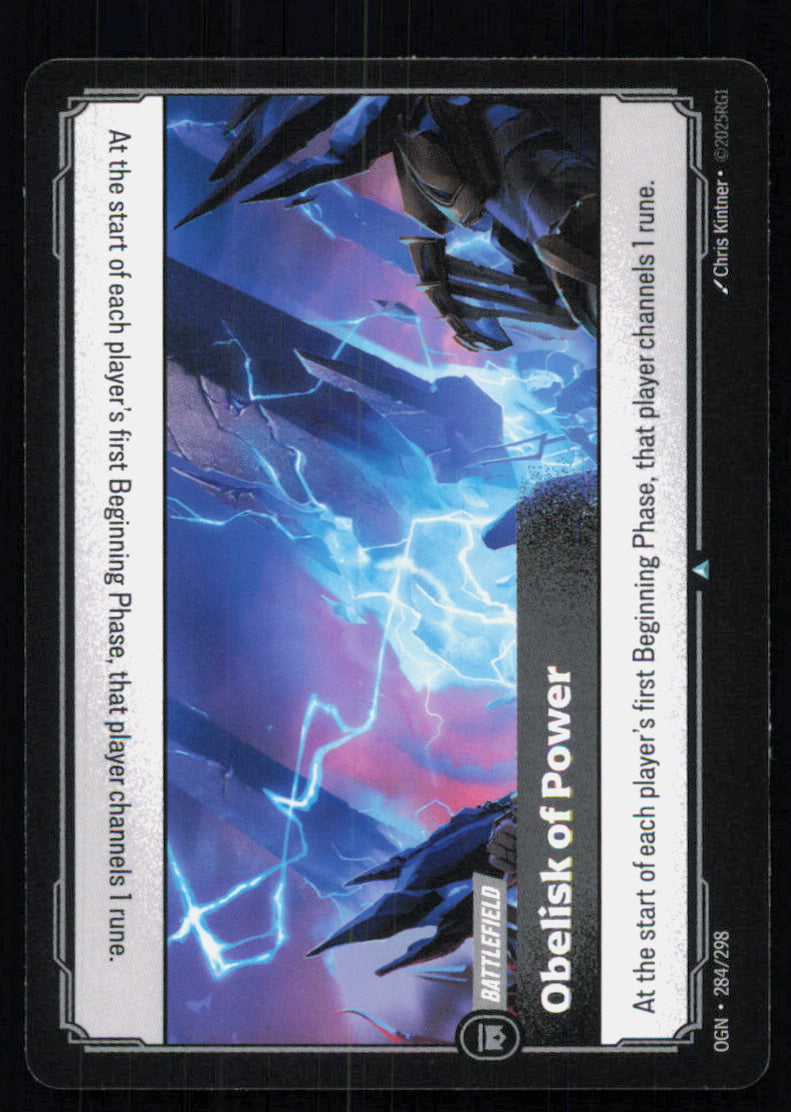 🎴 Obelisk of Power 284/298 Uncommon OGN Origins NM