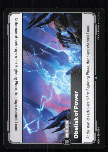 🎴 Obelisk of Power 284/298 Uncommon OGN Origins NM