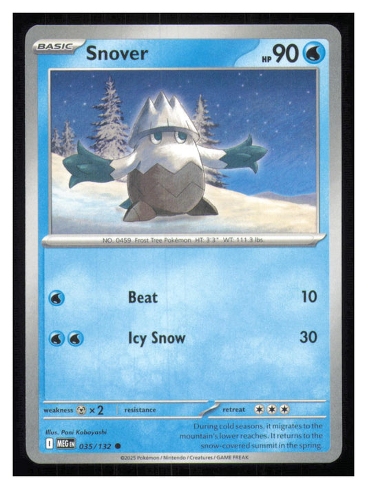 🎴 Snover 035/132 Common Mega Evolution NM