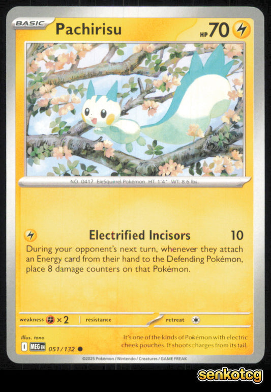 🎴 Pachirisu 051/132 Common Mega Evolution NM