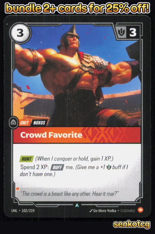 🎴 Crowd Favorite 102/219 Uncommon Unleashed NM