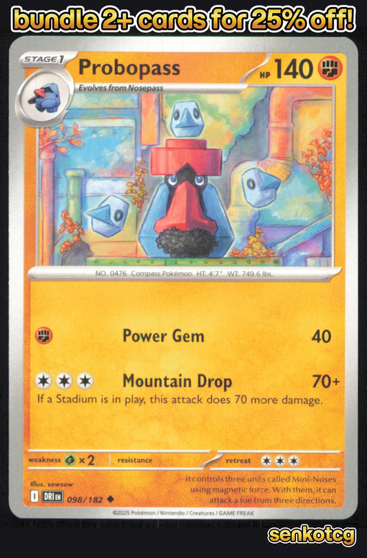 🎴 Probopass 098/182 Uncommon Destined Rivals NM