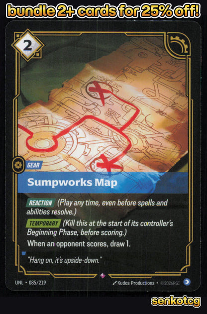 🎴 Sumpworks Map 085/219 Rare Foil Unleashed NM