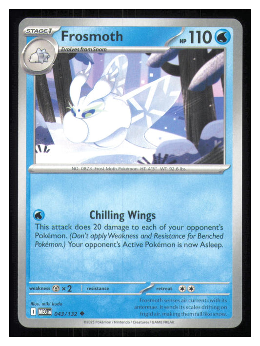🎴 Frosmoth 043/132 Uncommon Mega Evolution NM