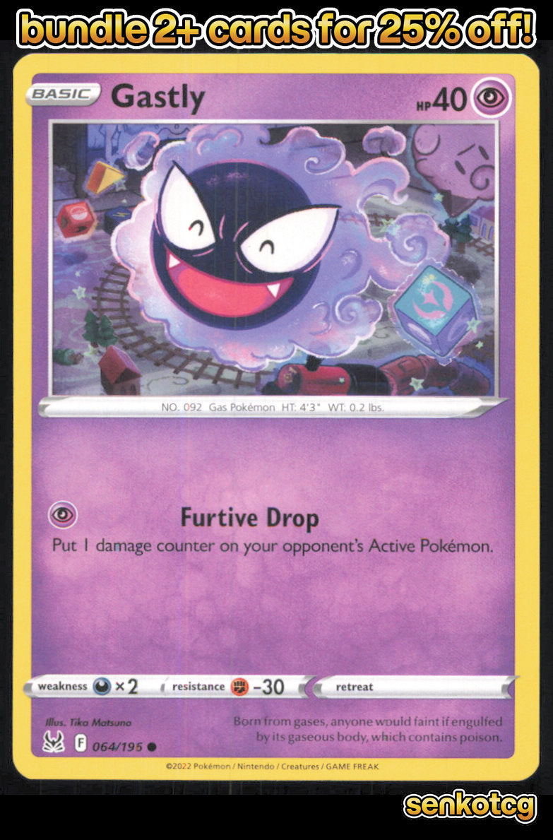 🎴 Gastly 064/196 Common Lost Origin NM