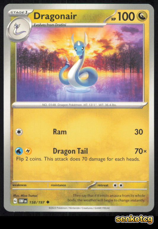 🎴 Dragonair 158/197 Uncommon Obsidian Flames NM