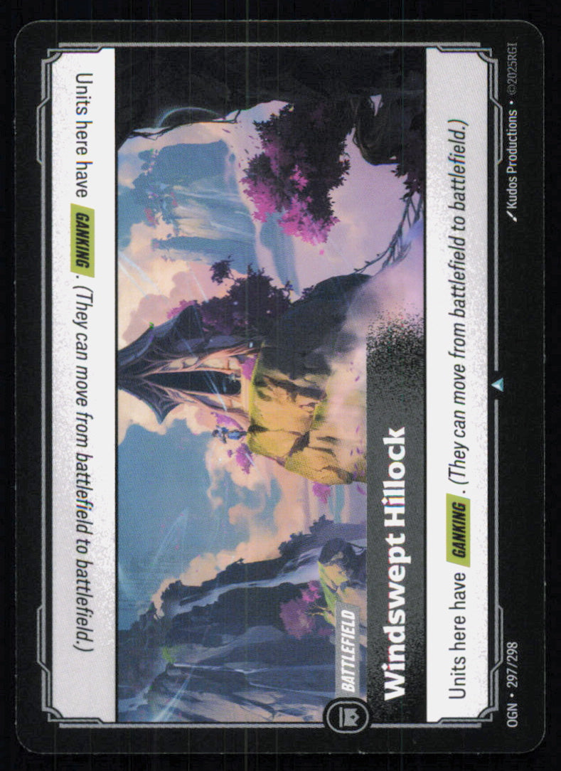 🎴 Windswept Hillock 297/298 Uncommon OGN Origins NM