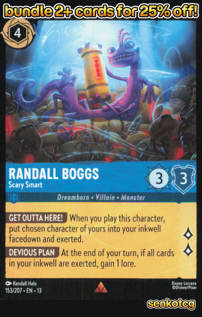 🎴 Randall Boggs - Scary Smart 153/204 Rare Attack of the Vine! NM