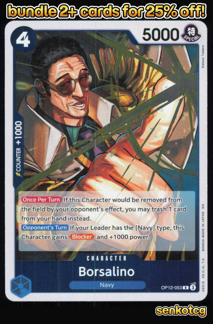 🎴 Borsalino OP12-053 Rare Foil Legacy of the Master NM