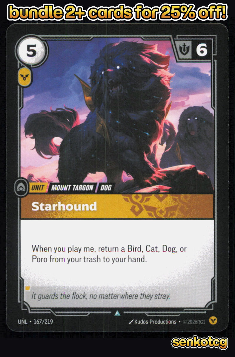 🎴 Starhound 167/219 Uncommon Unleashed NM