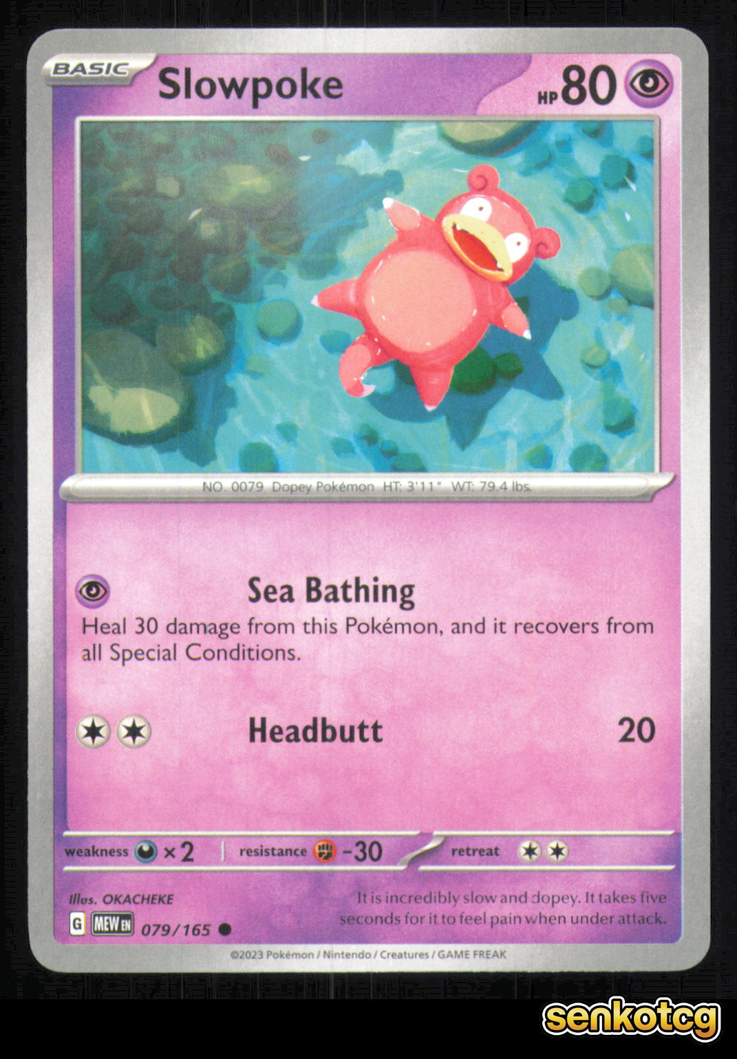 🎴 Slowpoke 079/165 151 NM 🎨 OKACHEKE