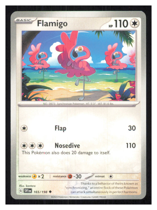 🎴 Flamigo 165/198 Uncommon Scarlet & Violet NM