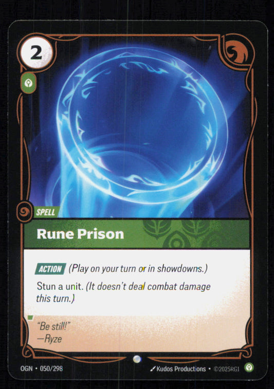 🎴 Rune Prison 050/298 Common OGN Origins NM