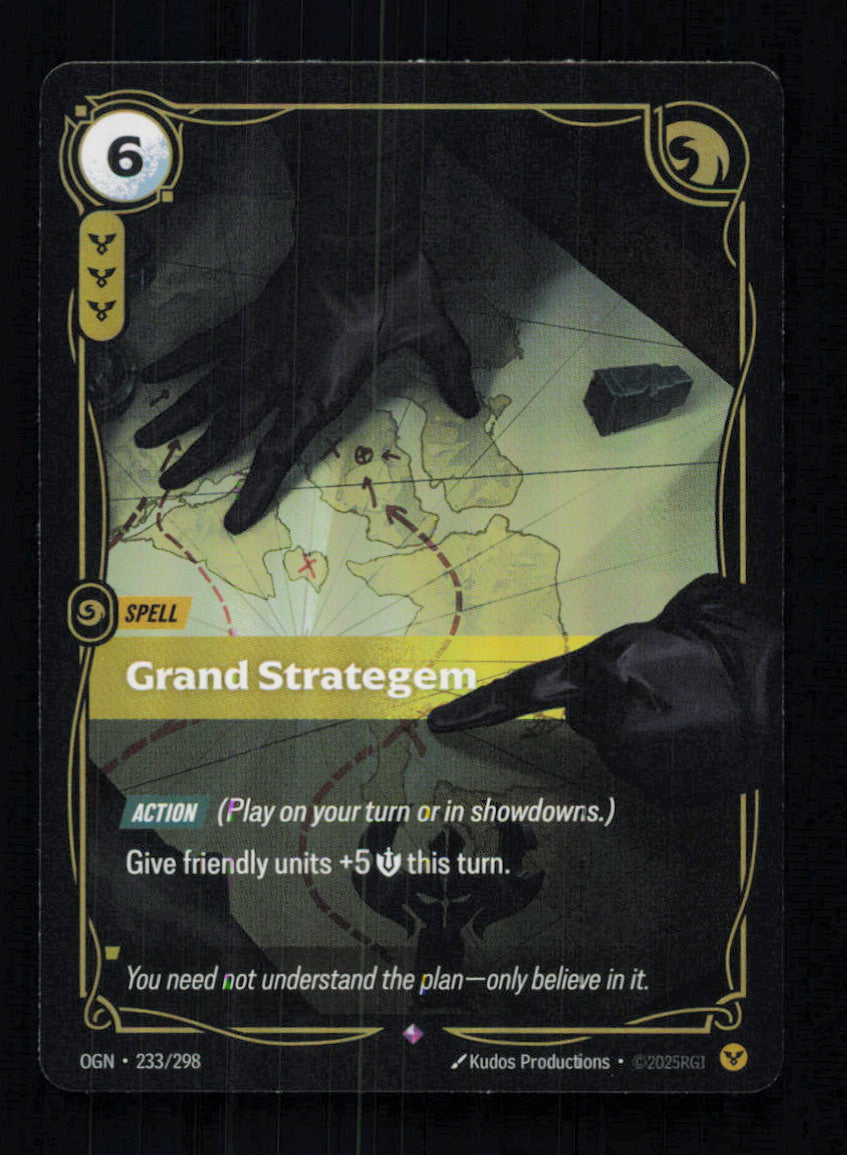 🎴 Grand Strategem 233/298 Rare Foil OGN Origins NM