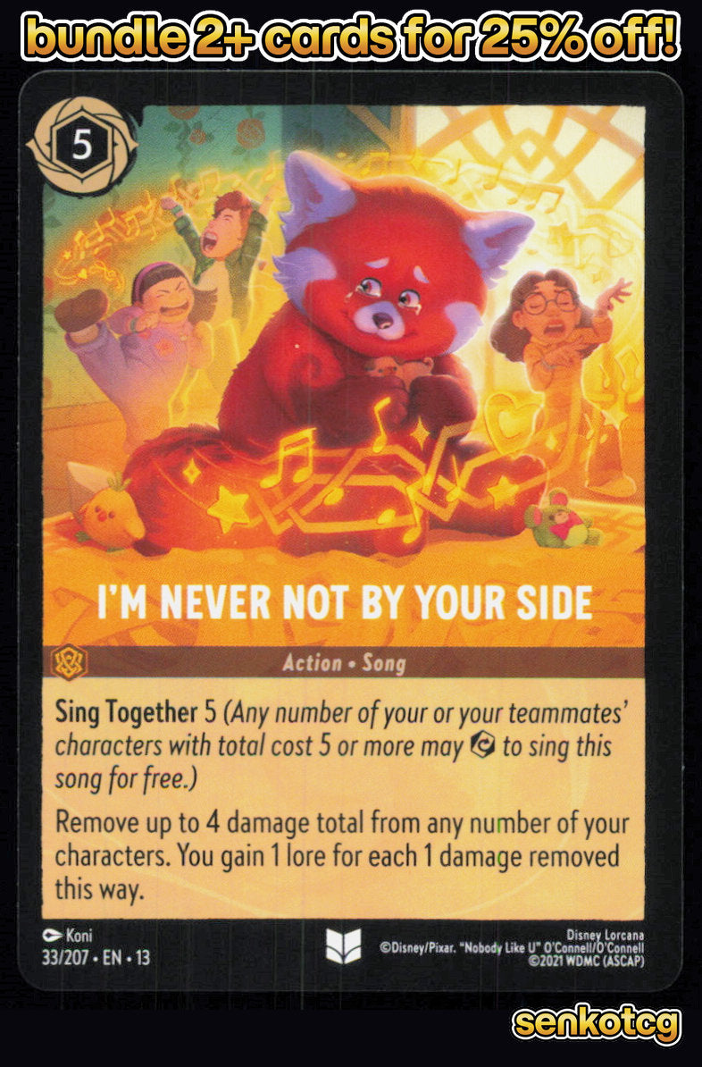 🎴 I'm Never Not by Your Side 33/204 Uncommon Attack of the Vine! NM