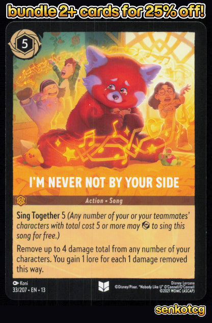🎴 I'm Never Not by Your Side 33/204 Uncommon Attack of the Vine! NM
