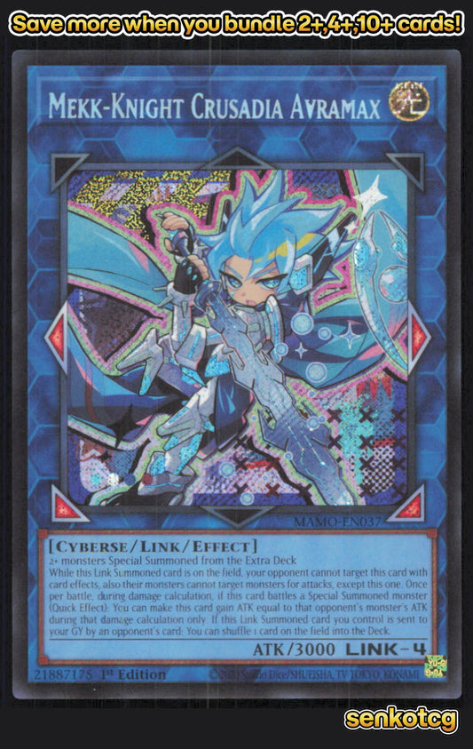 🎴 Mekk-Knight Crusadia Avramax MAMO-EN037 Ultra Rare