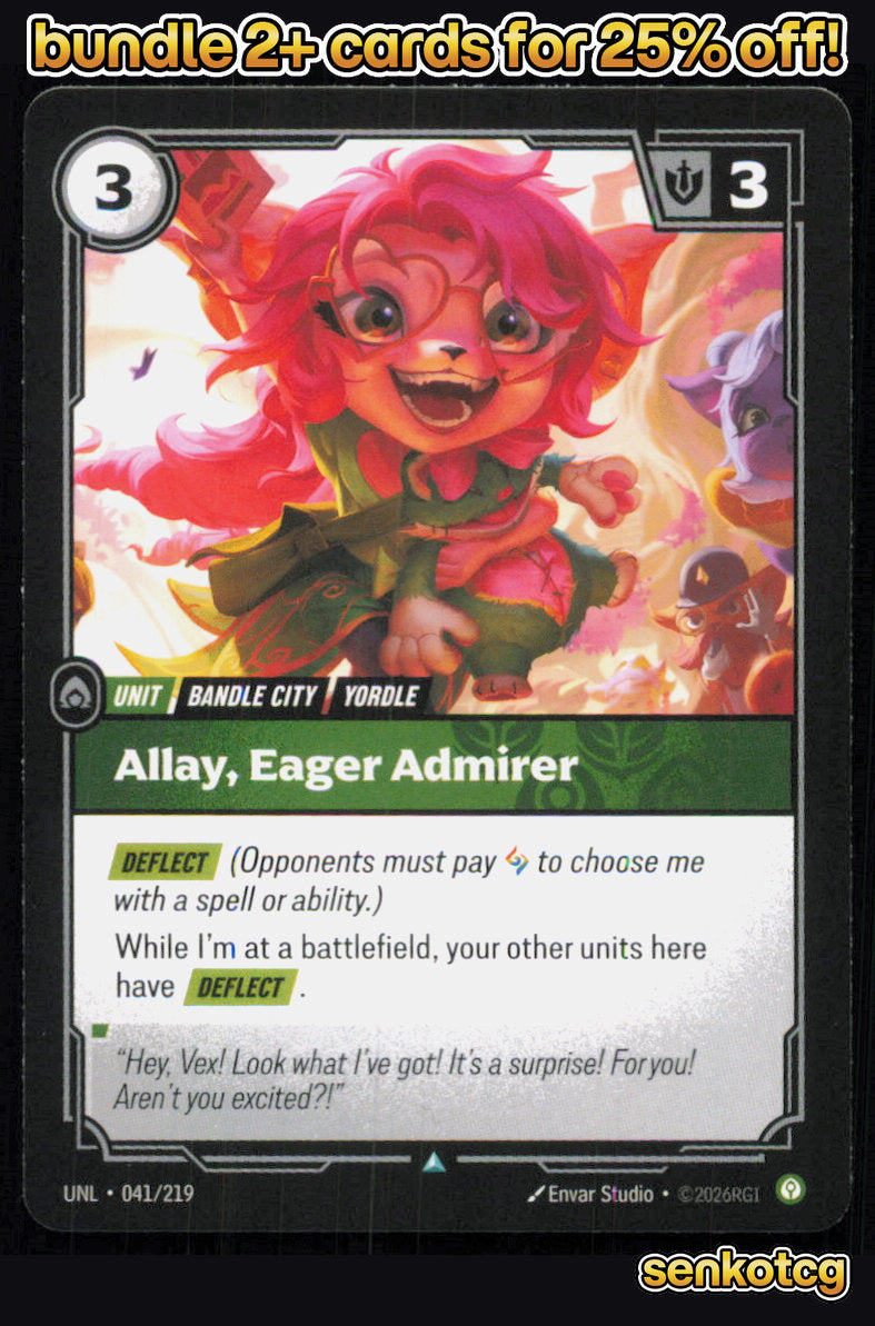 🎴 Allay, Eager Admirer 041/219 Uncommon Unleashed NM