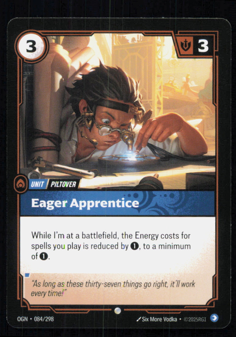 🎴 Eager Apprentice 084/298 Common OGN Origins NM