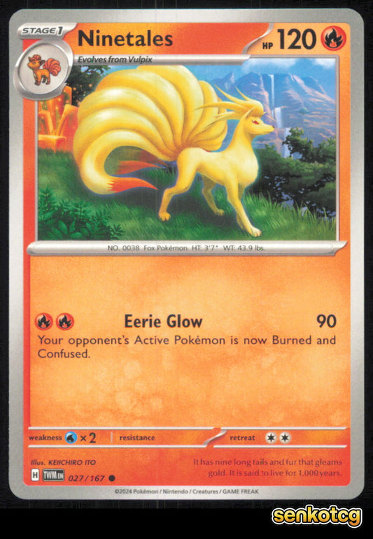 🎴 Ninetales 027/167 Common Twilight Masquerade NM
