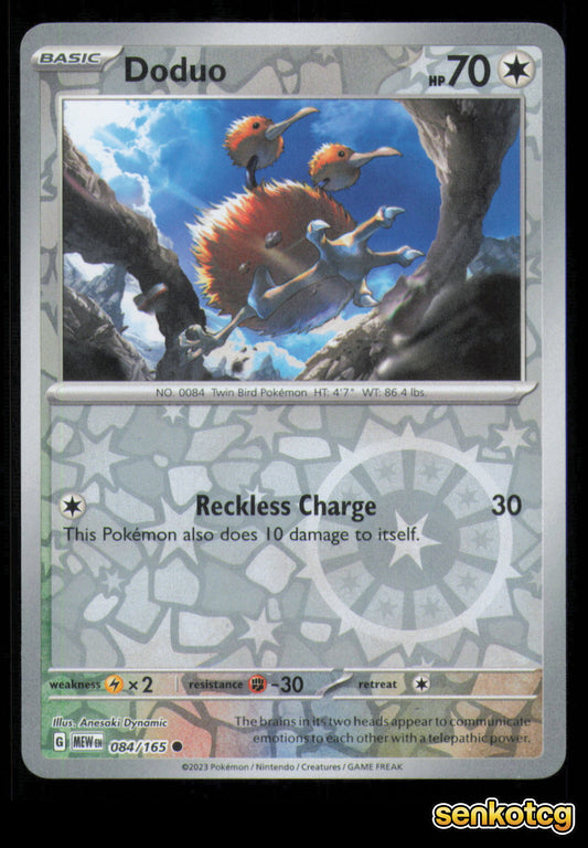 🎴 Doduo 084/165 Reverse Holo 151 NM 🎨 Dynamic