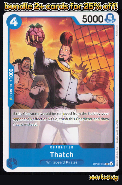 🎴 Thatch OP08-045 Uncommon Two Legends NM