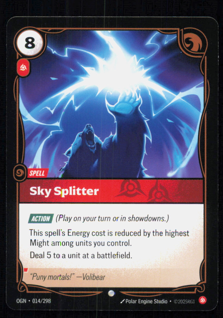 🎴 Sky Splitter 014/298 Common OGN Origins NM