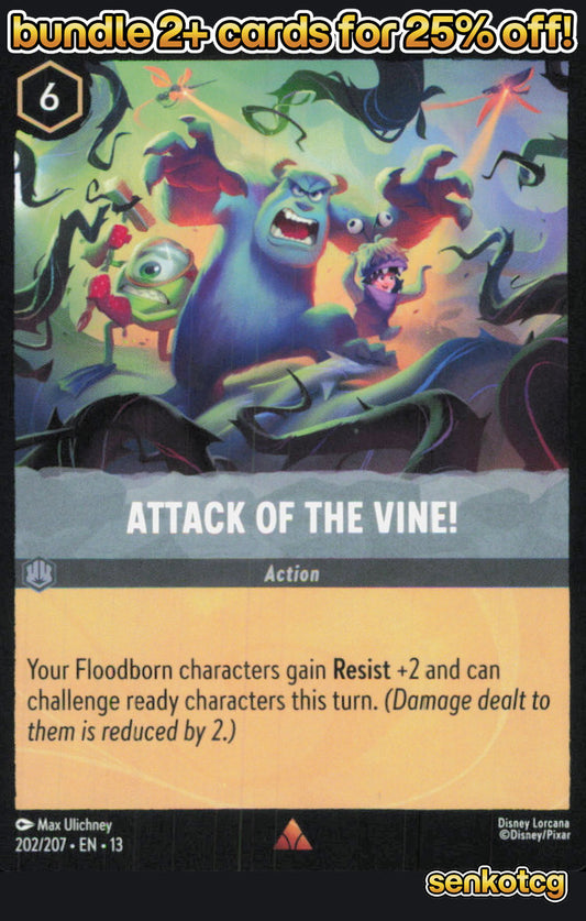 🎴 Attack of the Vine! 202/204 Rare Attack of the Vine! NM
