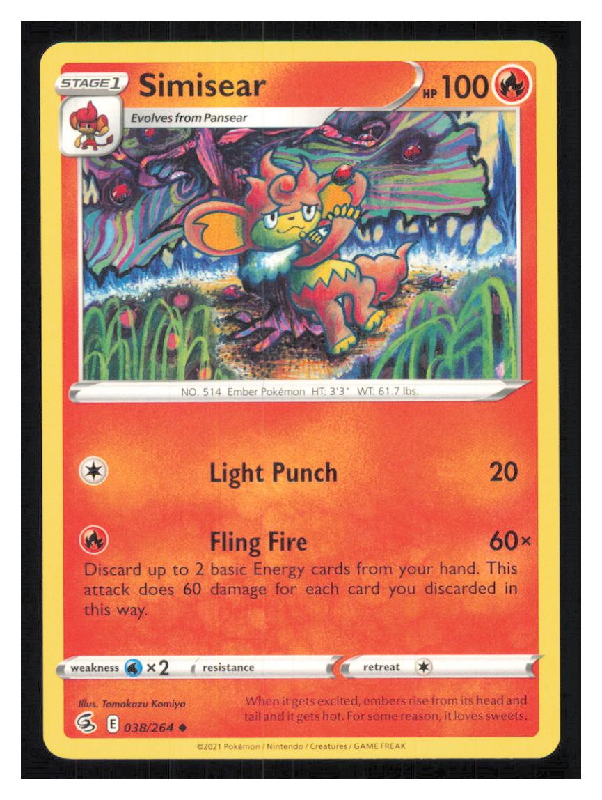 🎴 Simisear 038/264 Uncommon Fusion Strike NM