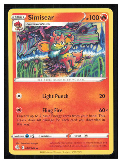 🎴 Simisear 038/264 Uncommon Fusion Strike NM