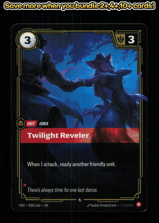 🎴 Twilight Reveler 020/166 Rare Foil Vendetta NM 🎨 Productions