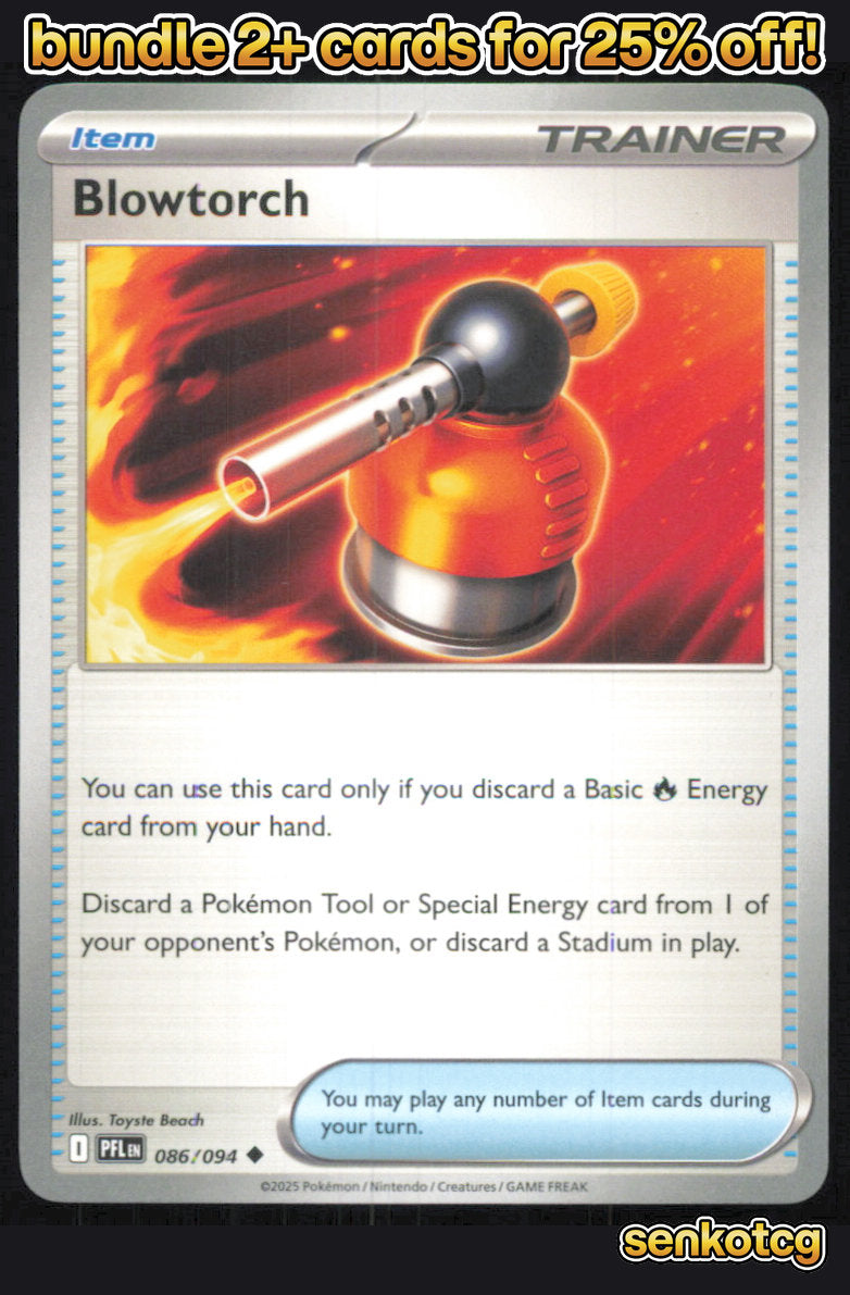 🎴 Blowtorch 086/094 Uncommon Phantasmal Flames NM