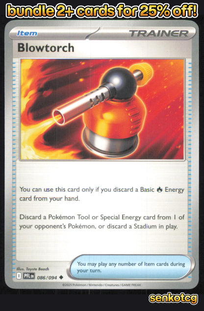 🎴 Blowtorch 086/094 Uncommon Phantasmal Flames NM