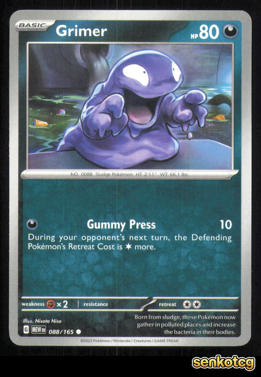 🎴 Grimer 088/165 151 NM 🎨 Niso