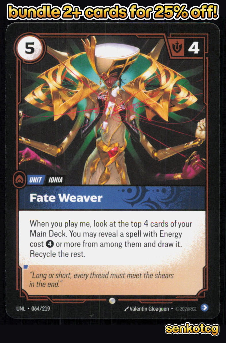 🎴 Fate Weaver 064/219 Common Unleashed NM