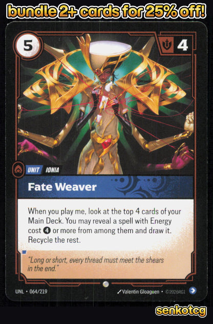 🎴 Fate Weaver 064/219 Common Unleashed NM