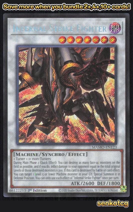 🎴 Infernal Strike Fighter MAMO-EN123 Secret Rare
