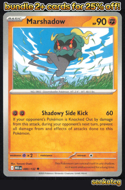 🎴 Marshadow 080/132 Uncommon Mega Evolution NM
