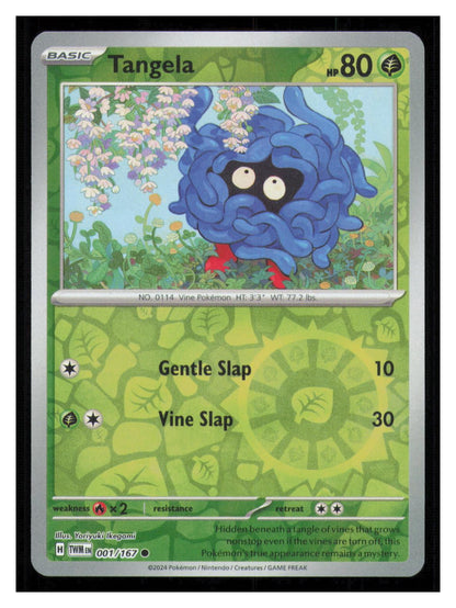 🎴 Tangela 001/167 Reverse Holo Twilight Masquerade NM 🎨 Ikegami