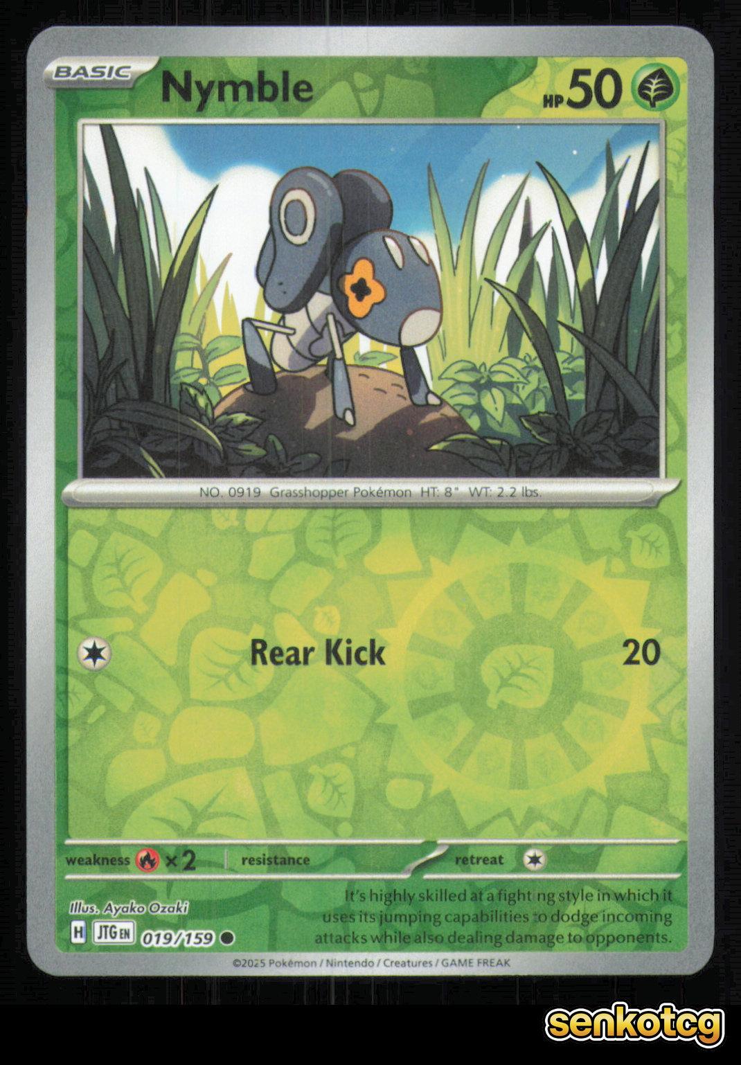 🎴 Nymble 019/159 Reverse Holo Journey Together NM 🎨 Ozaki