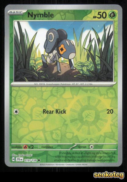 🎴 Nymble 019/159 Reverse Holo Journey Together NM 🎨 Ozaki